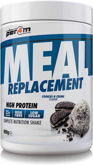 Per4M Mrp Diet Meal Replacement 25G Protein Powder | Complete Nutrition Shake + 27 Vitamins | Metabolism Support, Immunity Boost & Muscle Growth (Cookies & Cream, 900G)