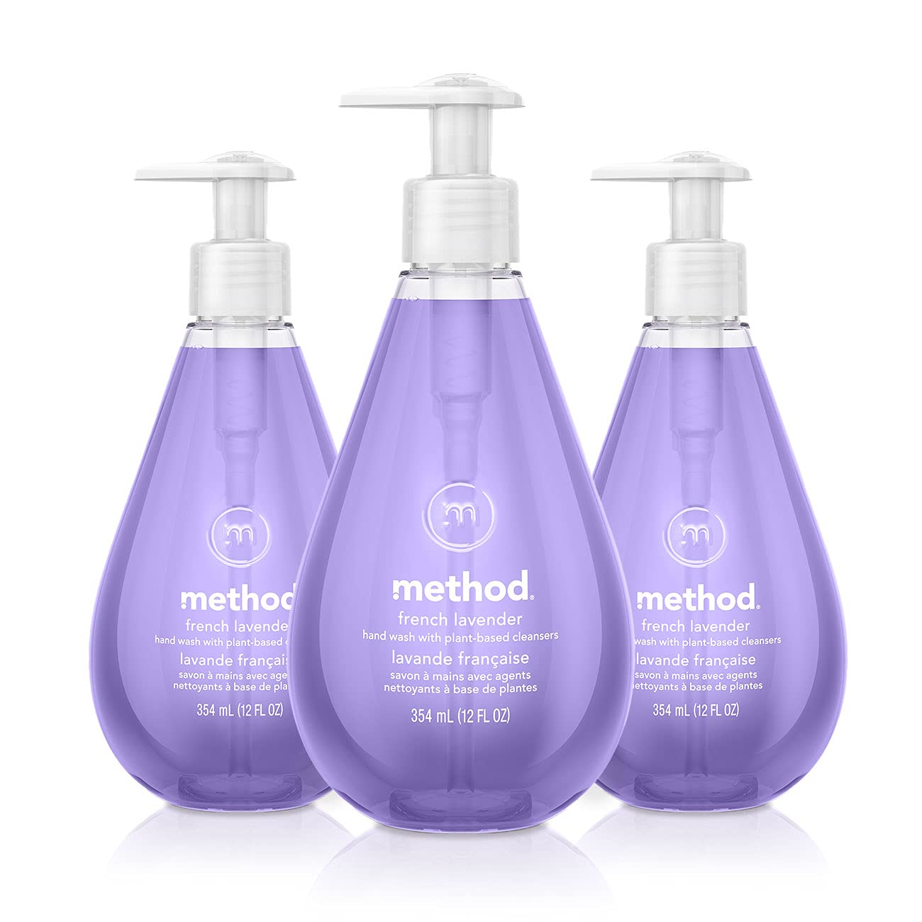 Method Gel Hand Wash, French Lavender, Biodegradable Formula, 12 Fl Oz (Pack Of 3)