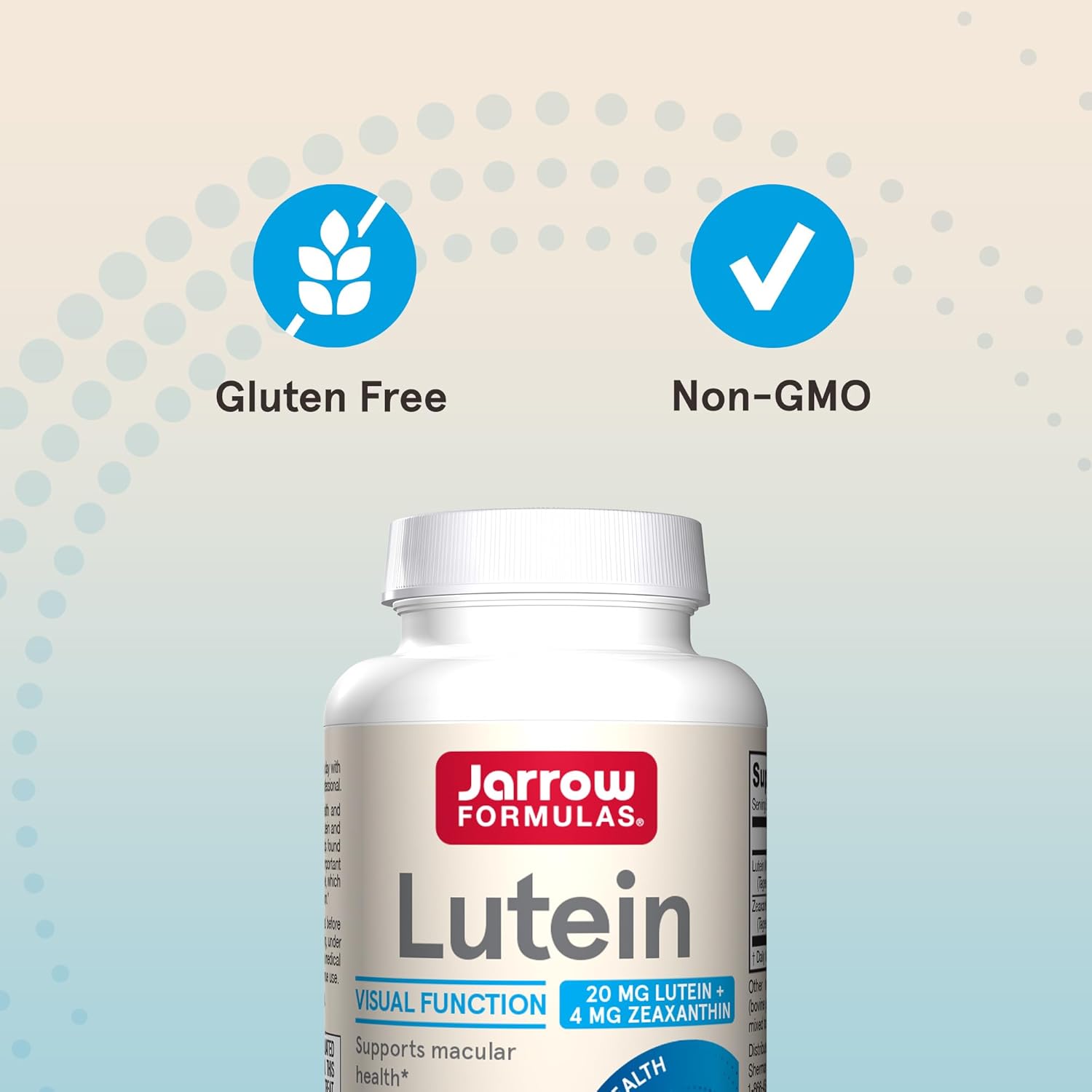 Jarrow Formulas Lutein 20 Mg With Zeaxanthin, Dietary Supplement For Visual Function And Macular Health Support, 60 Softgels, 60 Day Supply : Health & Household