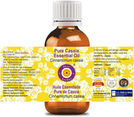 Dève Herbes Neroli Essential Oil (Citrus Aurantium) Pure | Non-Sticky | Non-Greasy | Lightweight | Men & Women | All Skin Types | Steam Distilled 10Ml (0.33 Oz)