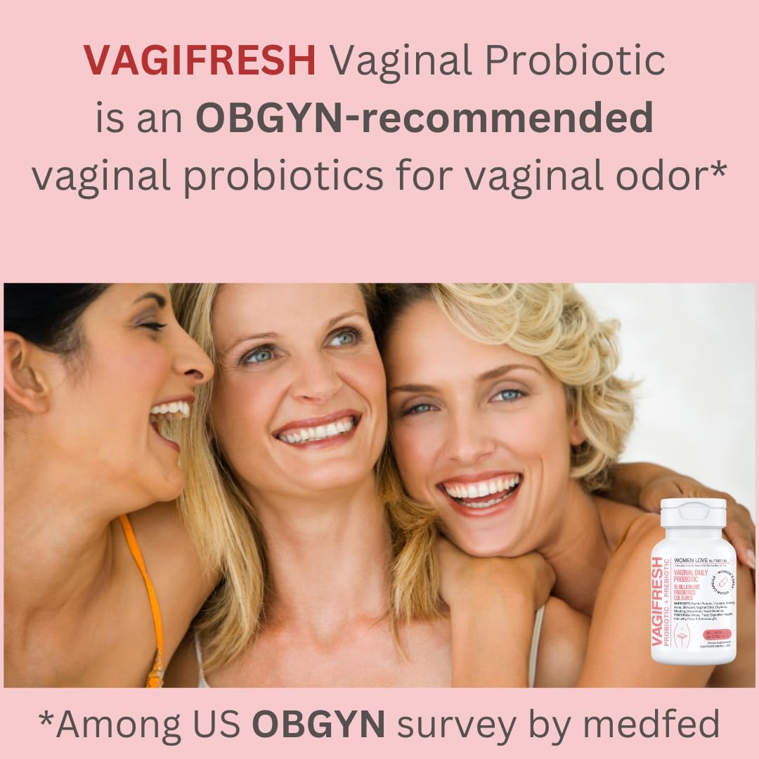 Vagifresh Vaginal Probiotics, Ph Balance, Prebiotics & Lactobacillus. Women'S Vaginal Health Supplement - Healthy Vaginal Odor & Flora, 30 Count. : Health & Household