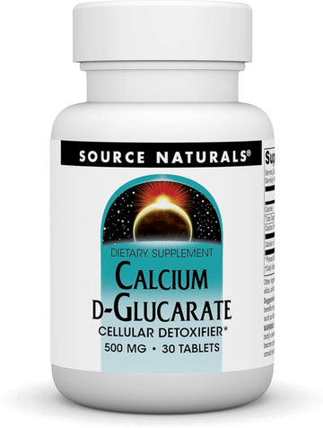 Source Naturals Calcium D-Glucarate 500Mg Cellular Detoxifier - 60 Tablets