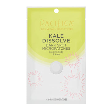 Pacifica Beauty, Kale Dissolve Dark Spot Micropatches, 4 Count, Niacinamide, Glycolic Acid, For Dark Spots, Hyperpigmentation, Uneven Texture, Acne and Blemishes, Fragrance-Free, Vegan & Cruelty Free