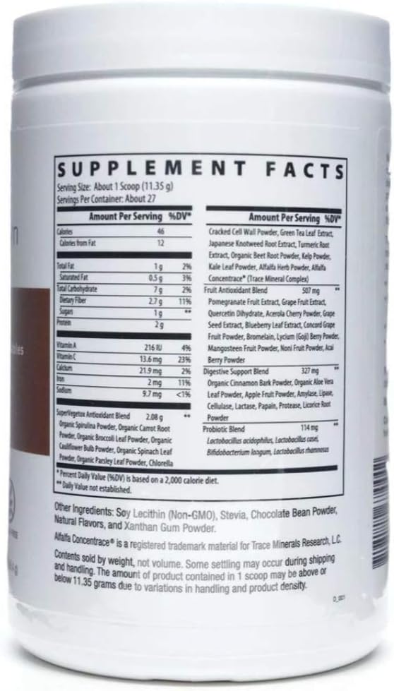 Nutridyn Fruits And Greens Super Vegetox Proprietary Blend Of Super Vegetables, Chlorella, Kelp, Turmeric & Kale, Certified Organic 306.4 Grams : Health & Household