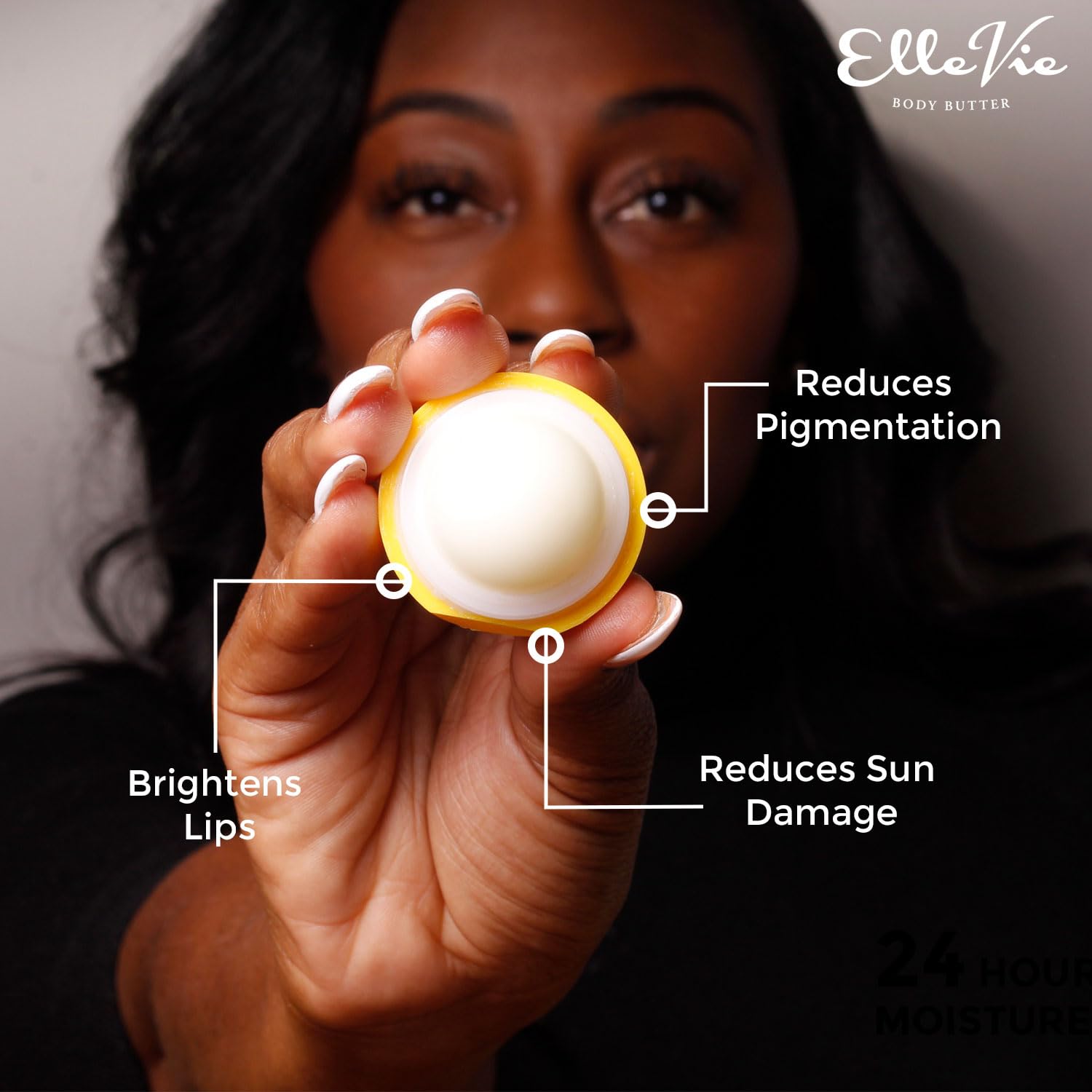 Elle Vie Unscented Shea Lip Balm, Shea Butter Nourishing Lip Balm, Long-Lasting Moisturizing Lip Balm, Non-Sticky Avocado Oil Lip Balm : Handmade Products
