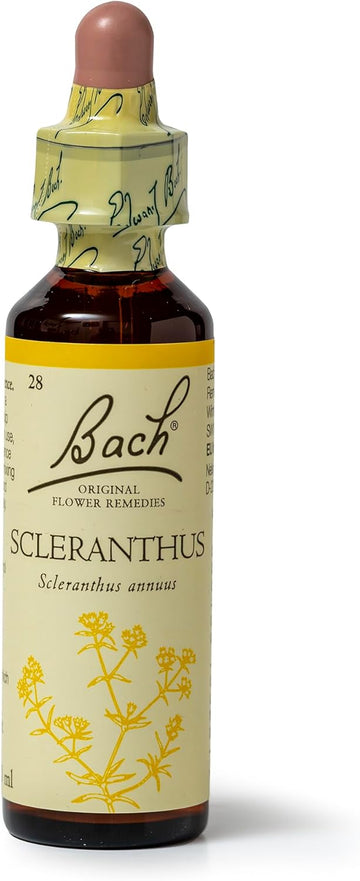 Bach Original Flower Remedies (Scleranthus) Know Your Own Mind, Be Decisive, Emotional Wellness, Natural Flower Essence, 20Ml