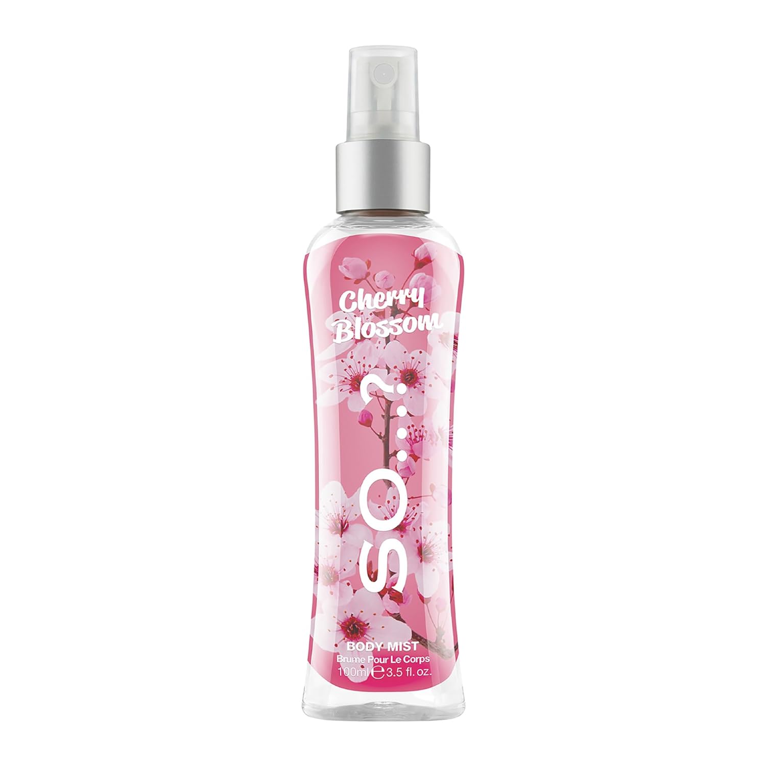 So... Cherry Blossom Body Mist Floral Perfume For Women - Peach, Rose, Cedarwood Notes - Body Spray - Gifts For Women - 3.5 Oz