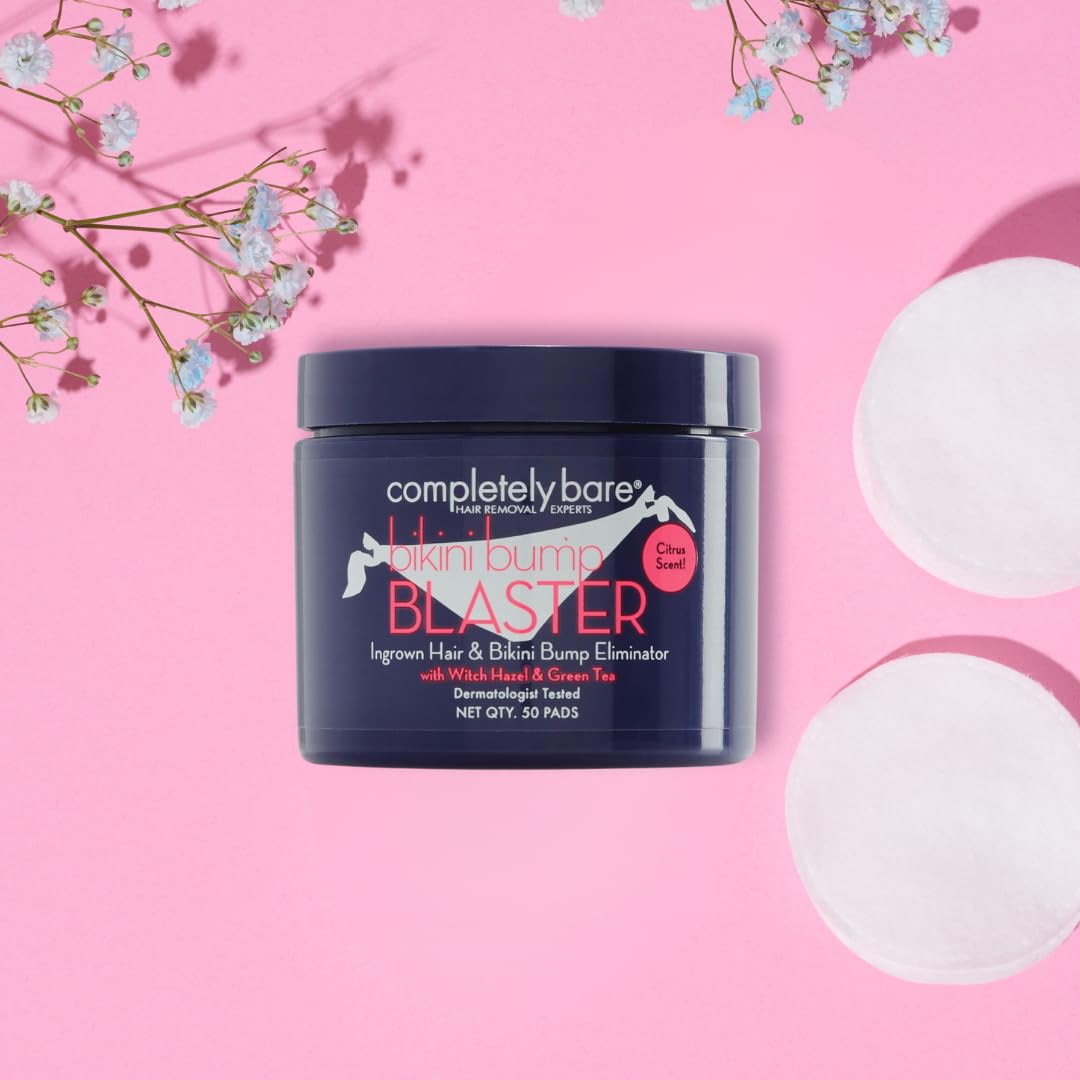 Completely Bare Bikini Bump Blaster Ingrown Hair & Bikini Bump Eliminator - Exfoliating Ahas & Bhas