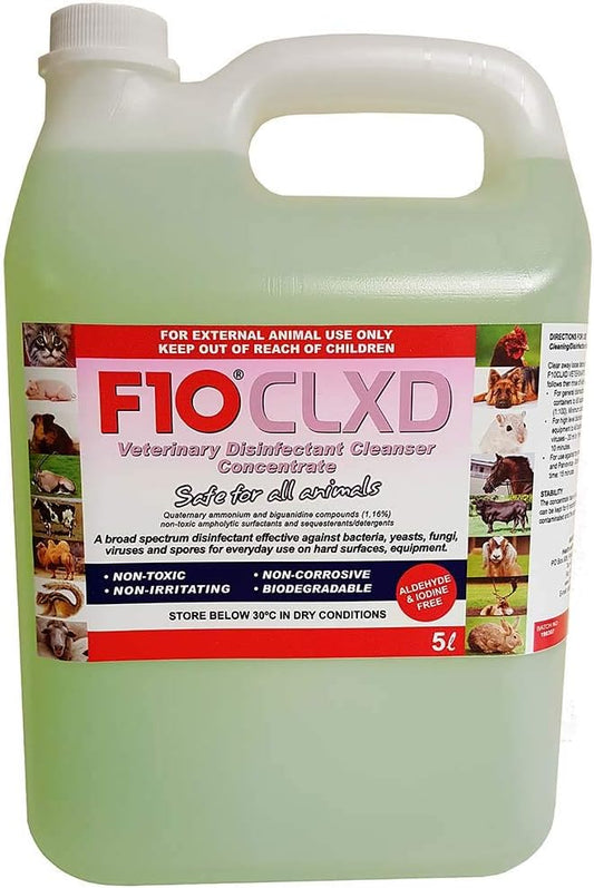 F10 CLXD Veterinary Disinfectant Cleanser Concentrate 5 litre :Business, Industry & Science