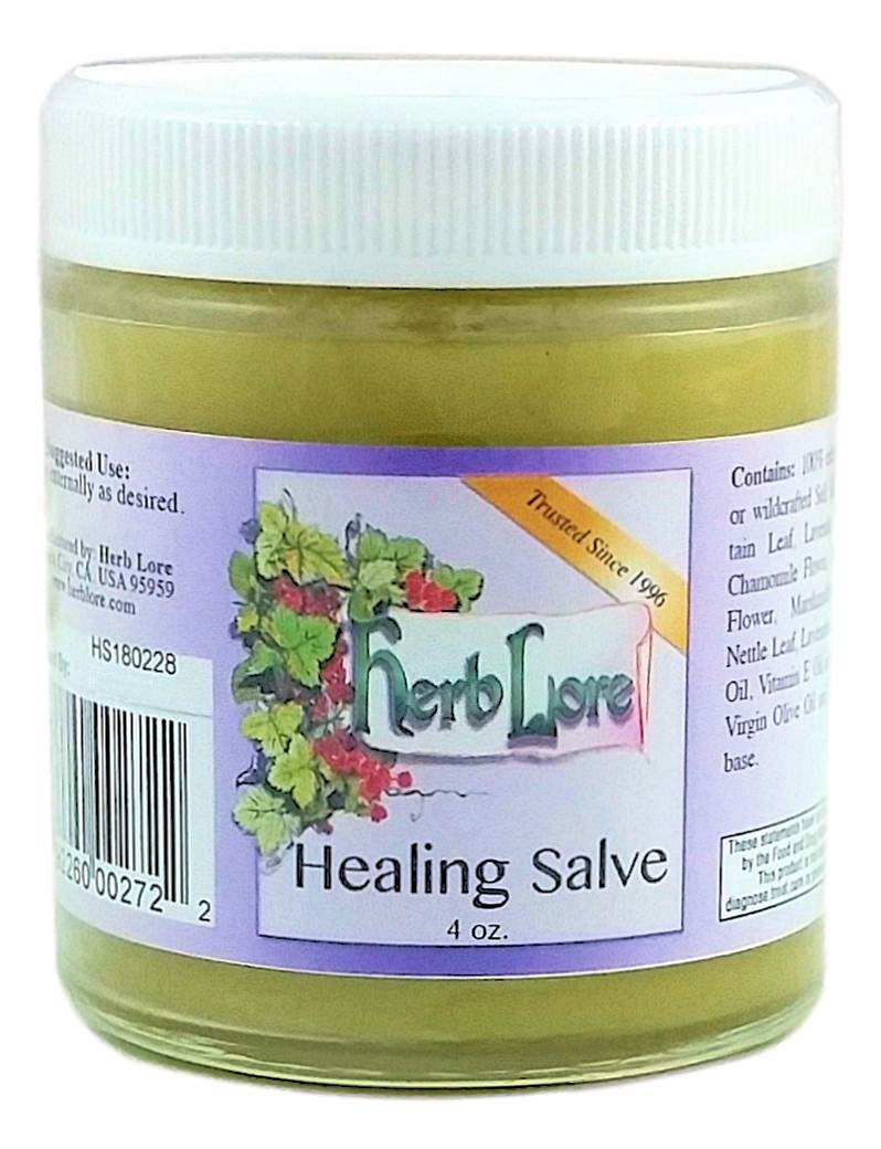 Herb Lore Healing Salve 4 oz - Natural Baby Diaper Rash Ointment with Calendula, Supports Healing of Drool Rash, Eczema & Cradle Cap