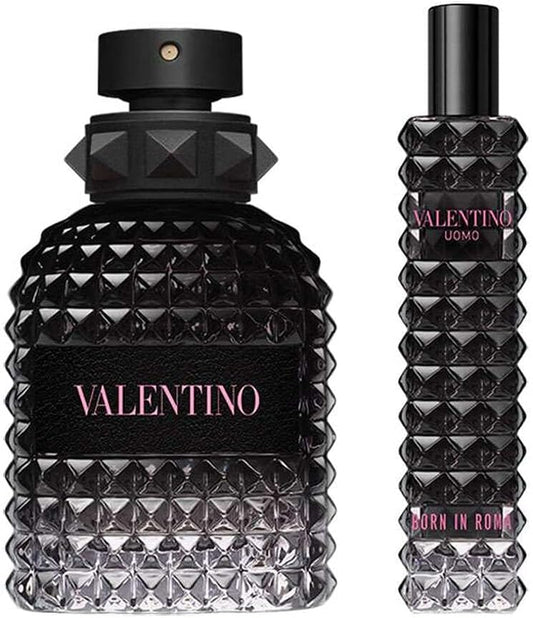 Valentino Uomo Born In Roma Gift Set Eau De Toilette 50Ml & 15Ml Travel Spray