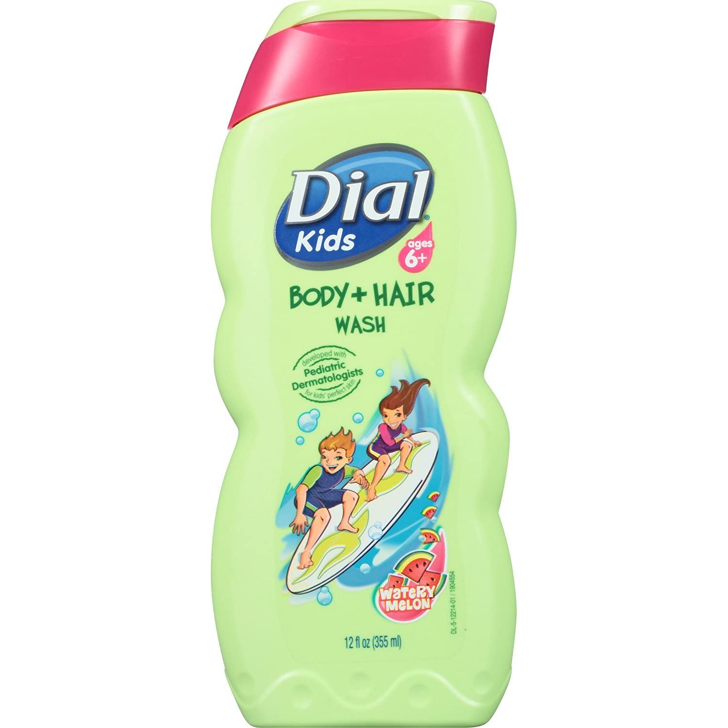 Dial Kids Body & Hair Wash, Watery Melon, 12 Fluid Ounces (Pack of 6) : Beauty & Personal Care