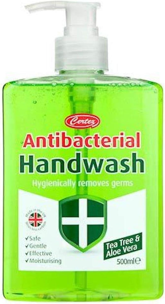 Certex Tea Tree & Aloe Vera Antibacterial Handwash Dispenser - 500Ml