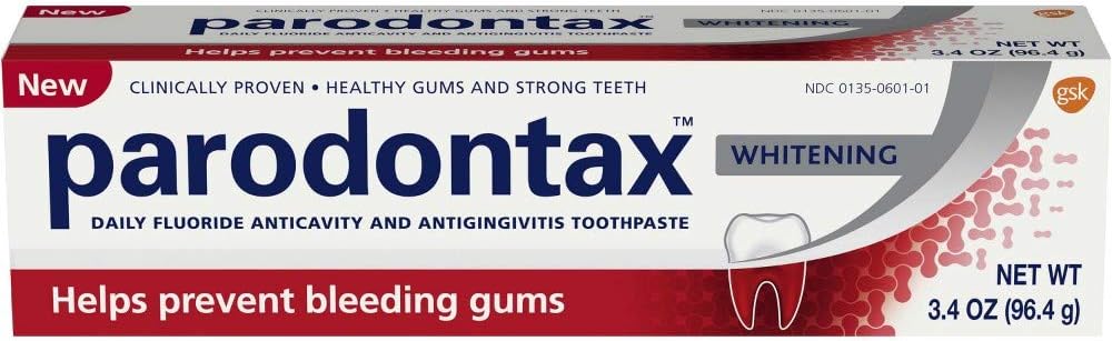 Parodontax Whitening Toothpaste, 3.4 oz. Per Tube (3 Pack) : Health & Household