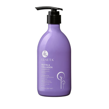 Luseta Hair Growth Shampoo With Turmeric & Collagen, Thickening Volumizing Shampoo For Women And Men With Thinning Or Oily Hair, Color Safe, Sulfate And Paraben Free, 16.9 Oz