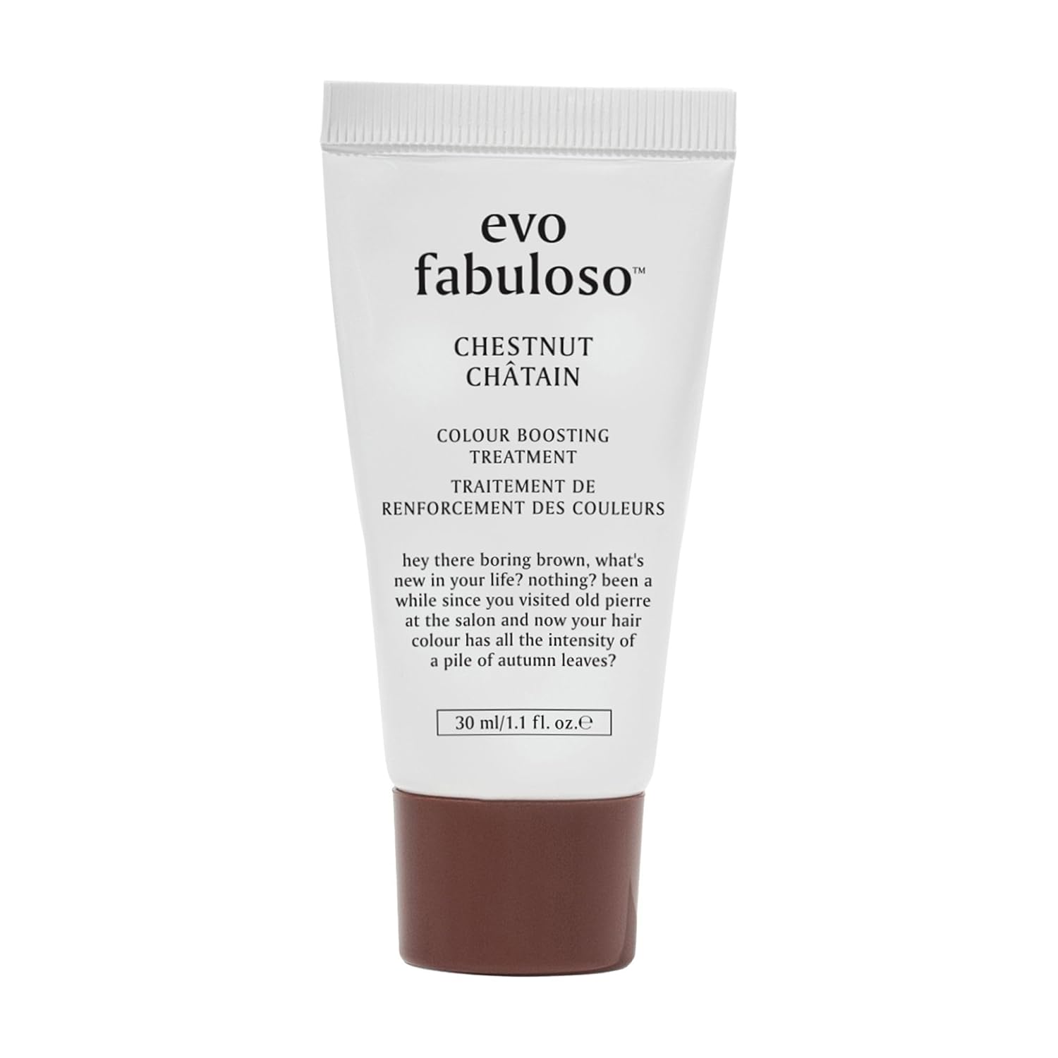 Evo Fabuloso Chestnut Colour Boosting Treatment - Colour Care Conditioner For Colour - Treated Hair - Helps Maintain Colour Depth, Tone & Shine, 30Ml / 1.01Fl.Oz