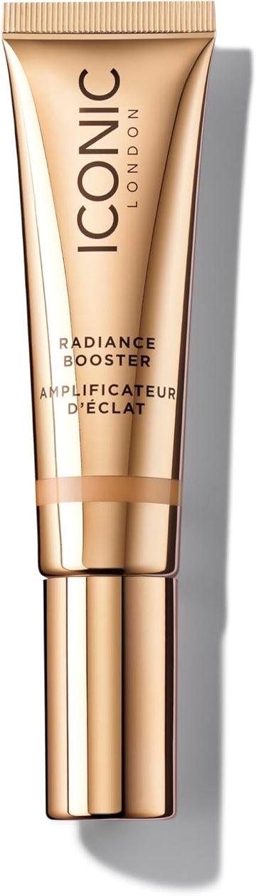 Iconic London Radiance Booster – Sheer Tinted Primer With Radiant Glow, Caramel Glow, 30Ml