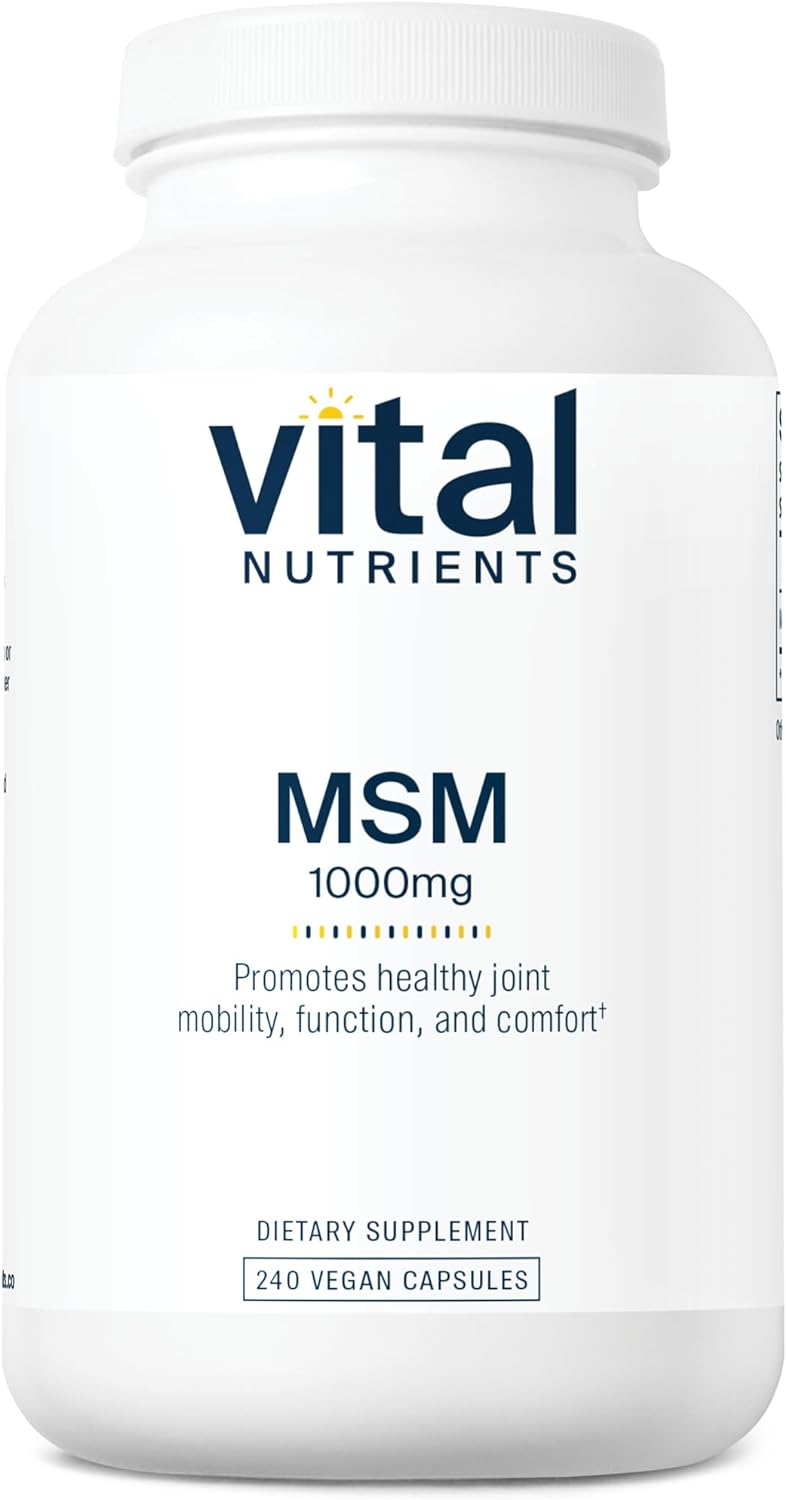 Vital Nutrients - MSM - Natural Form of Organic Sulfur - 240 Vegetaria