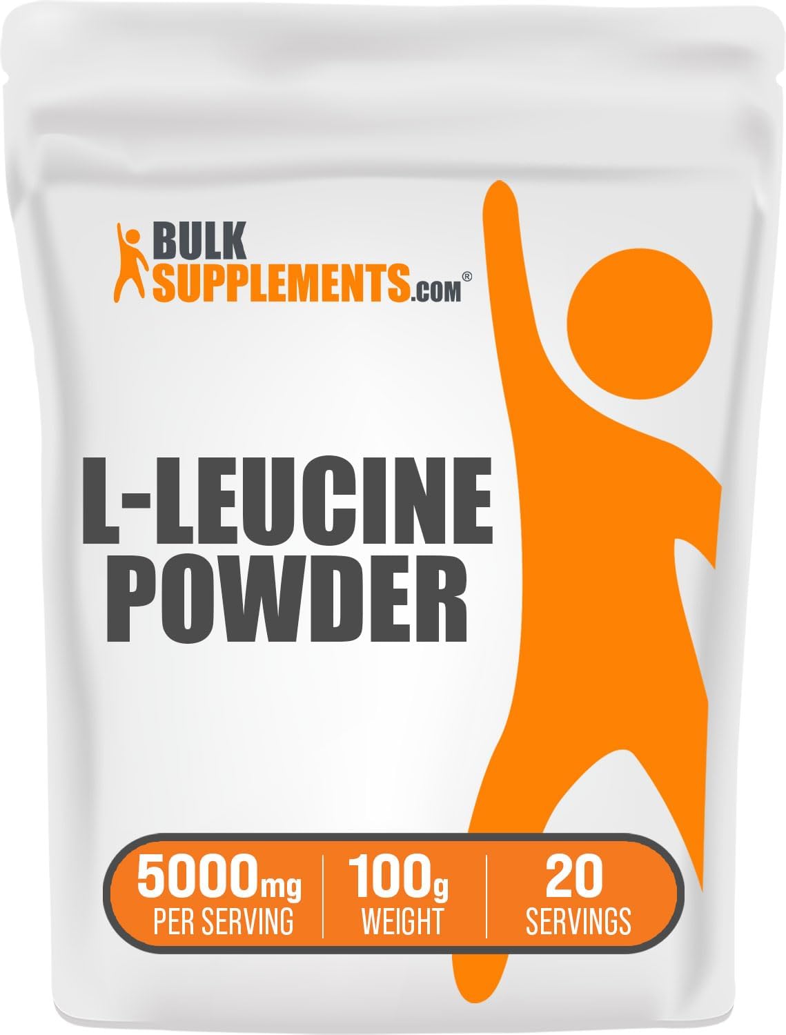 Bulksupplements.Com L-Leucine Powder - Leucine Supplements, Leucine Amino Acid - Bcaa Supplements, Leucine Powder - Unflavored, 5000Mg Per Serving, 100G (3.5 Oz) (Pack Of 1)