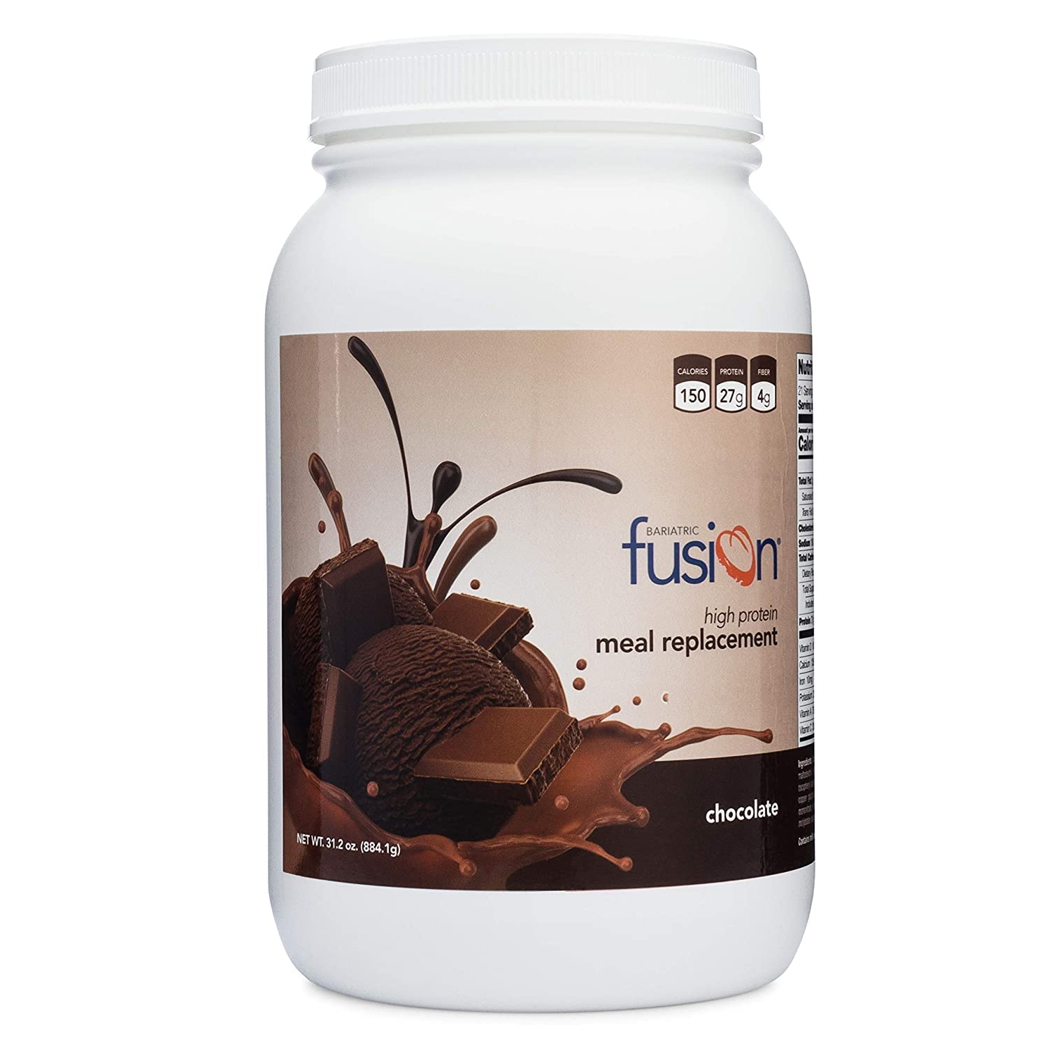 Bariatric Fusion Chocolate Meal Replacement 27g Protein Powder, 21 Ser