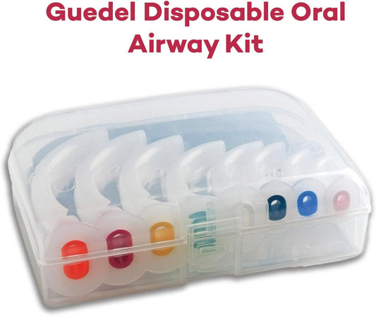 Dealmed Guedel Airway Kit – Disposable Oral Airway Kit, 8 Pieces, Ideal For Emt Supplies Kit, First Aid Kit, Medical Supplies Kit (1 Kit)