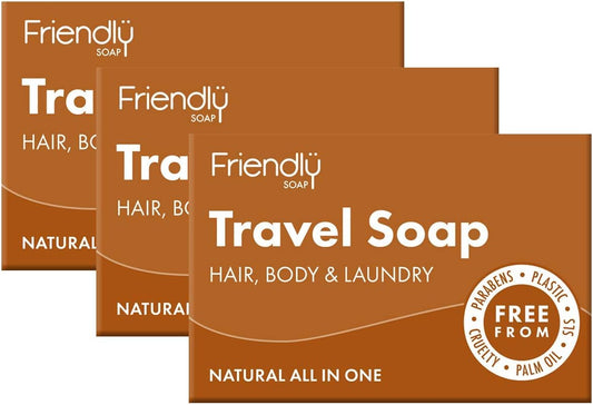 FRIENDLY SOAP | Natural Travel Soap | 3 x 95g (UK) : Amazon.co.uk: Beauty