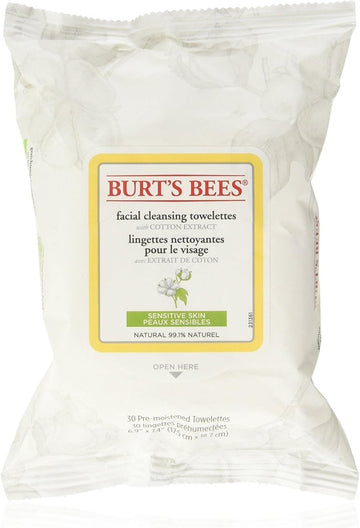 Burt'S Bees Facial Cleansing Towelettes, Pink Grapefruit, 30-Count