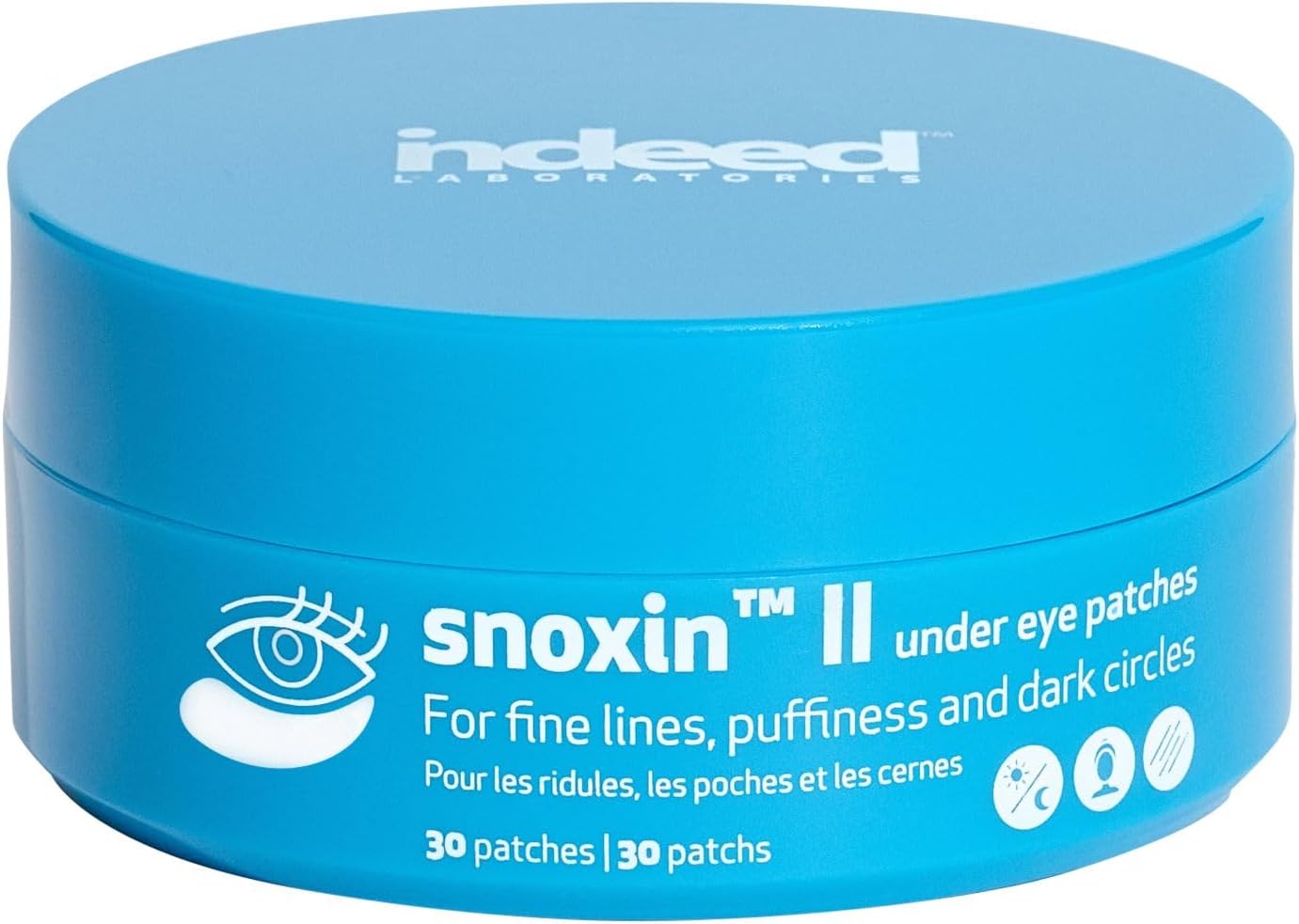 Indeed Labs Snoxin Ii Under Eye Patches - Argireline & Niacinamide Reduce Dark Circles, Puffy Eyes, Undereye Bags, Wrinkles - Biodegradable Hydrogel Under Eye Patches For Fine Lines & Crows Feet…
