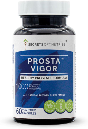 Secrets Of The Tribe - Prosta Vigor, Healthy Prostate Formula, Herbal Supplement Blend (60 Capsules)