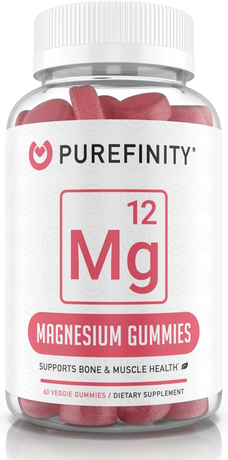 Magnesium Gummies ? 600mg Magnesium Citrate Gummy for Stress Relief, Cramp Defense & Recovery. High Absorption & Bioavailable ? Vegan, Non-GMO & Allergen Free ? 60 Gummies (1 Month Supply)