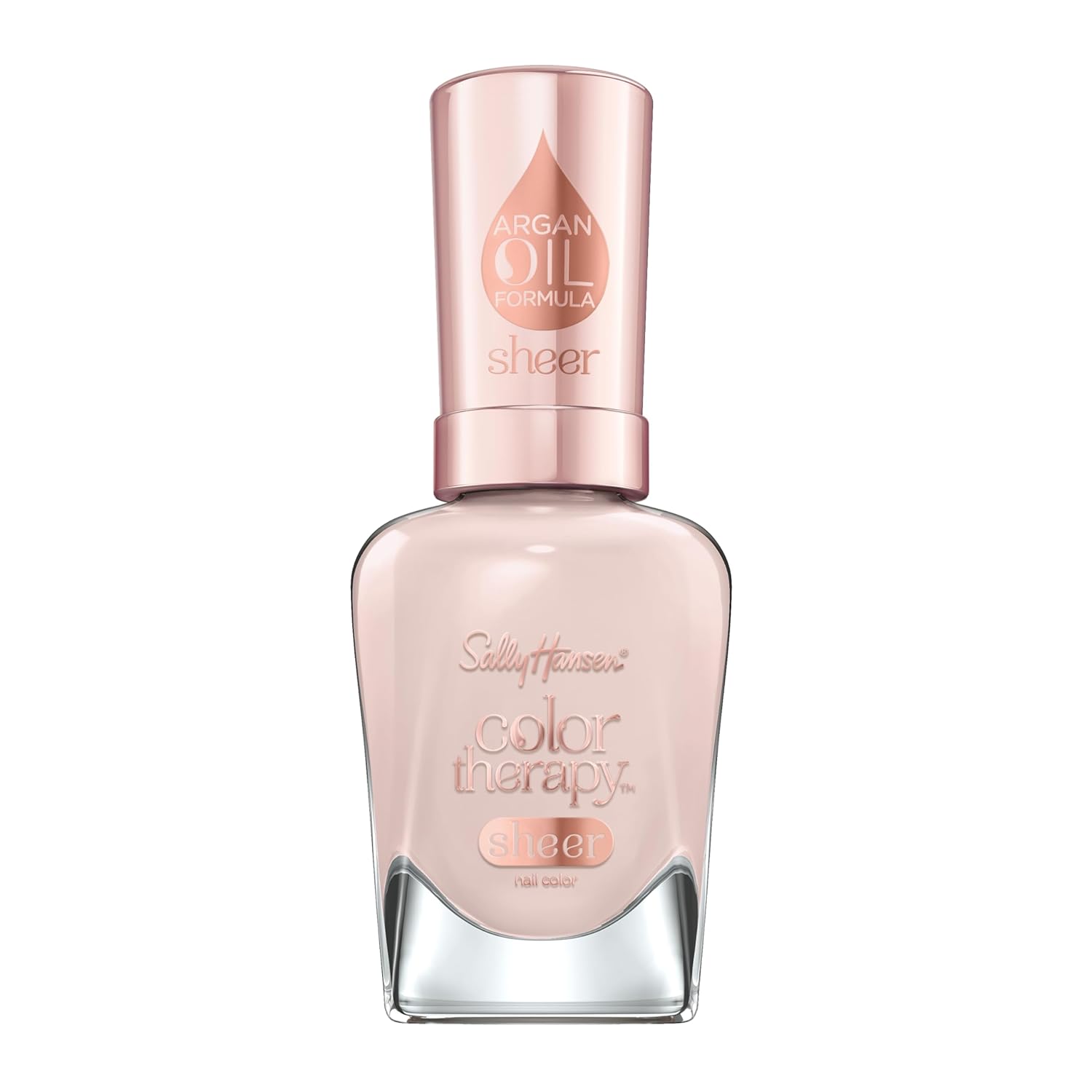 Sally Hansen Color Therapy Lacquer Nail Polish, Bare Kiss, 0.5 Fl. Oz