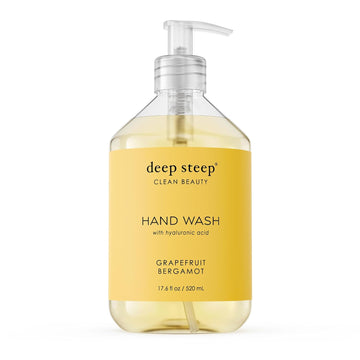 Deep Steep Liquid Hand Wash, Magnolia Breeze, 17.6 Oz – Moisturizing Cleanser With Olive Oil, Aloe Vera, Glycerin & Hyaluronic Acid – Vegan, Clean Beauty, Soft & Nourished Hands
