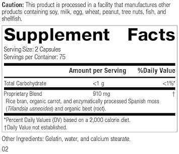 Standard Process Zymex Capsules - Whole Food Digestion And Digestive Health With Rice Bran, Spanish Moss, And Beet Root - 150 Capsules