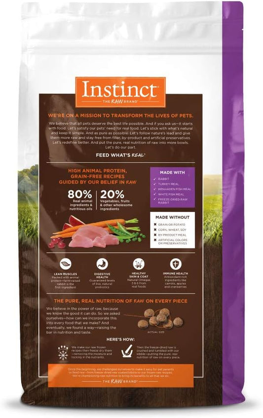 Instinct Original Grain Free Recipe with Real Rabbit Natural Dry Cat Food, 4.5 lb. Bag
