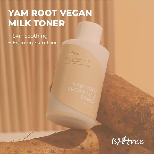 Isntree Yam Root Vegan Milk Toner 200Ml, 6.76 Fl.Oz | Deeply Moisturizing Toner | Protects Skin Barrier