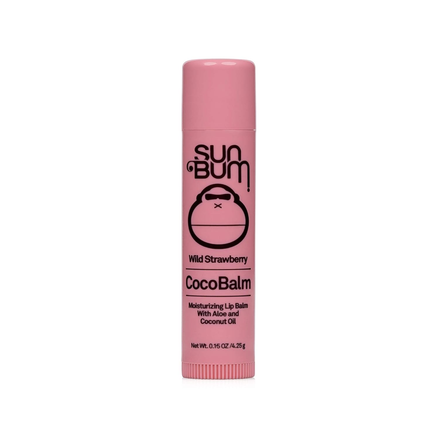 Sun Bum Wild Strawberry Cocobalm | Hydrating Lip Balm with Aloe | Paraben Free, Silicone Free,| 0.15oz Stick