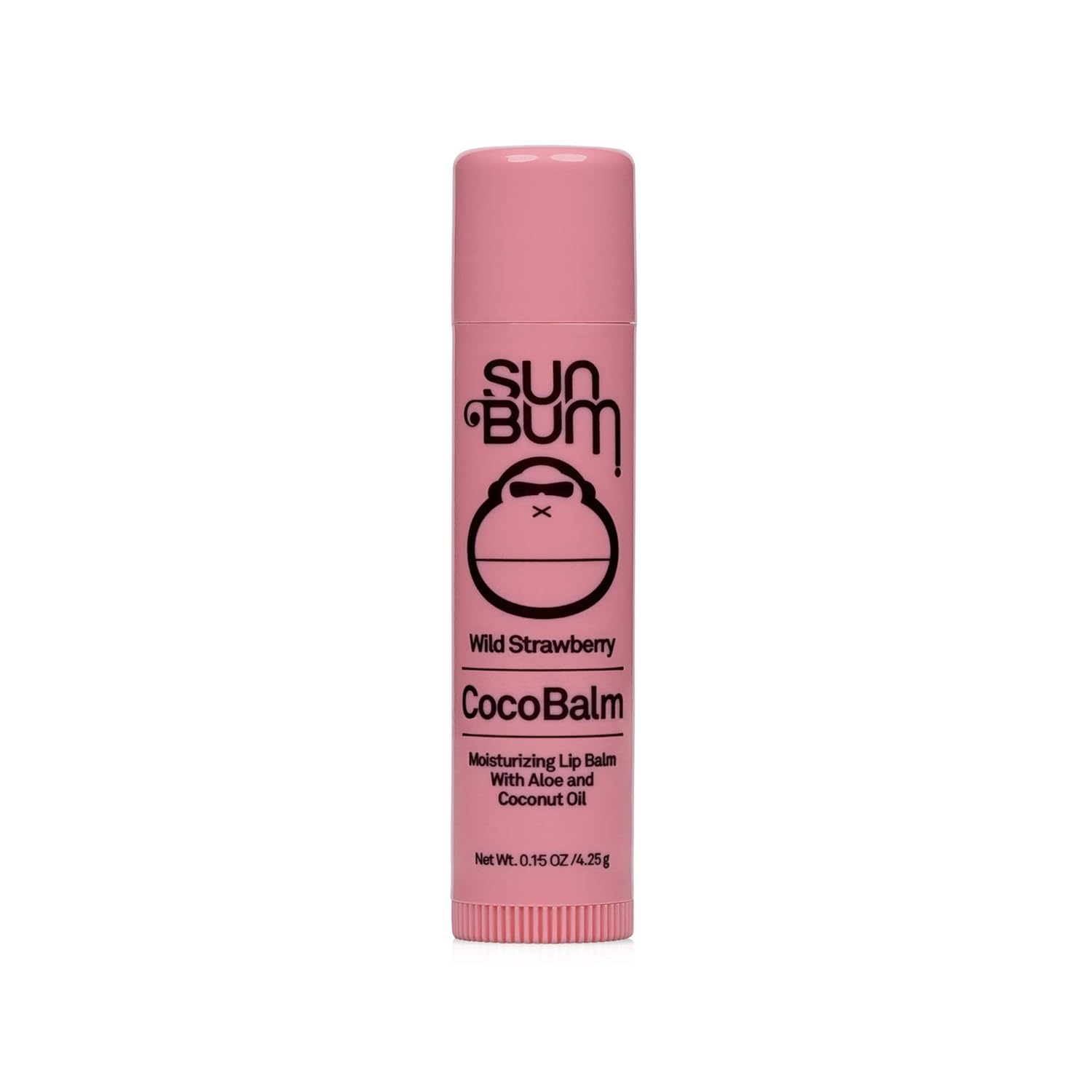 Sun Bum Wild Strawberry Cocobalm | Hydrating Lip Balm With Aloe | Paraben Free, Silicone Free,| 0.15Oz Stick