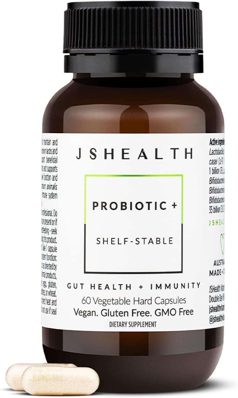 Jshealth Vitamins Gut Health And Immunity Formula | Probiotics For Women And Men | Shelf Stable Probiotic Supplement For Digestive Health And Immune Support (60)