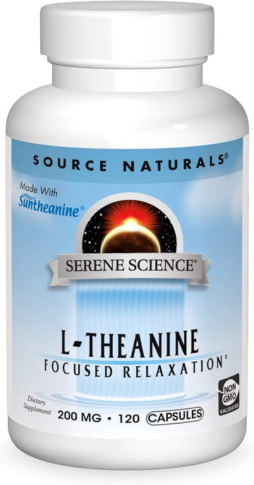 Source Naturals Serene Science L-Theanine 200 Mg Capsule, 120 Count