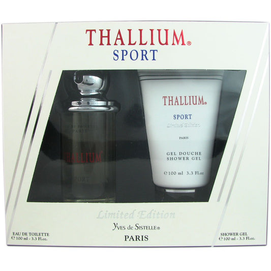 Yves De Sistelle Thallium Sport Fragrance Set For Men: Edt Spray 3.3 Ounce & Shower Gel 3.3 Ounce : Eau De Toilettes : Beauty & Personal Care