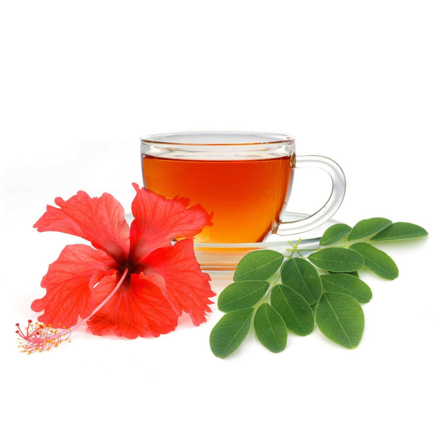 Zokiva Nutritionals - Moringa Hibiscus Tea 100 Bags With Premium Organic Moringa – Nutritious, Tasty And Naturally Caffeine-Free – In Resealable Zip Pouch : Grocery & Gourmet Food