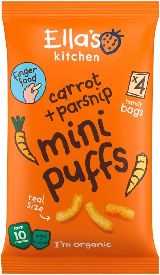 Ella'S Kitchen Carrot And Parsnip Mini Puffs, 32 G