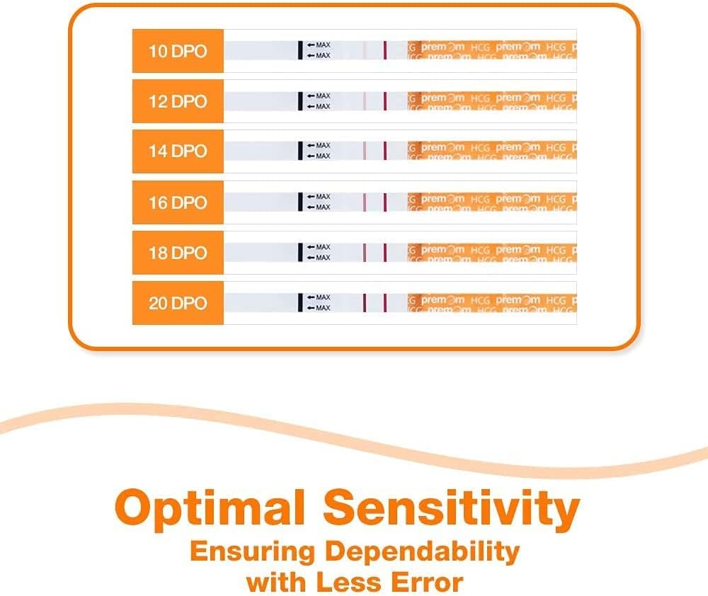 Premom Pregnancy Test Strips- 30 Pack Early Detection Pregnancy Test Kit Powered by Premom Ovulation Predictor iOS and Android APP : Health & Household