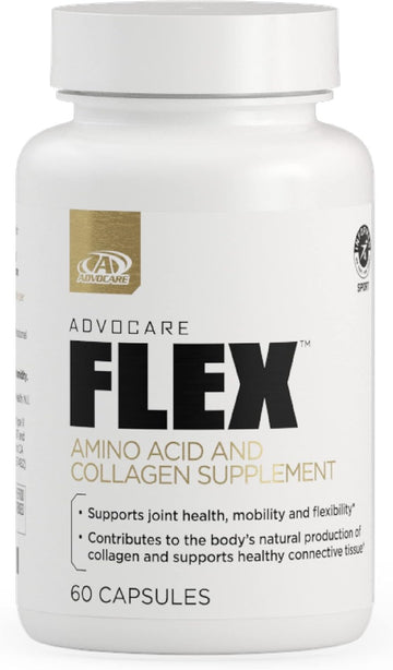 Advocare Flex Amino Acid & Collagen Supplement - Supports Joint, Skin & Bone Health* - Contains L-Glycine, L-Histidine, L-Leucine & More - 60 Capsules