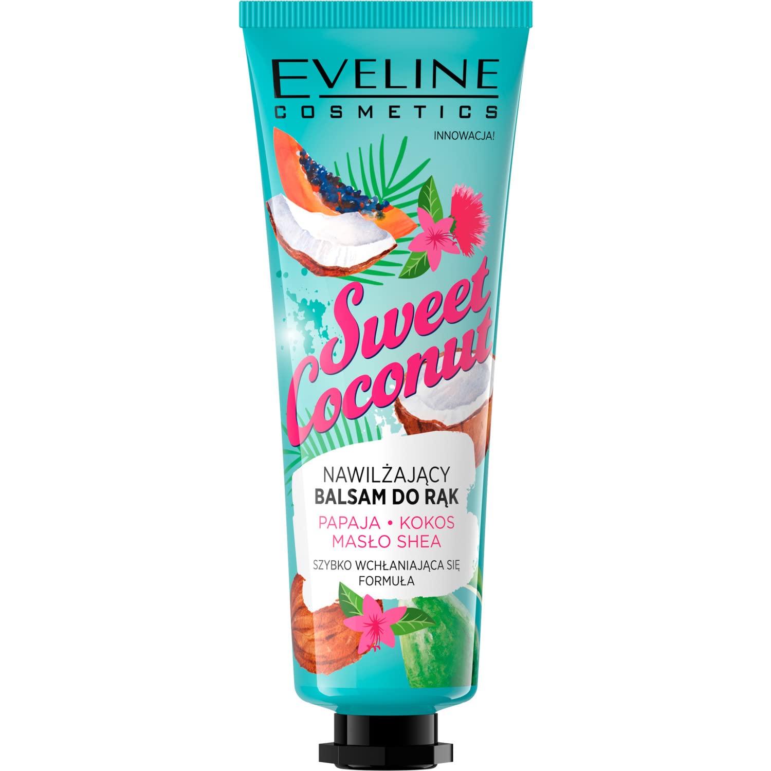 Eveline Hand Balm Cream Sweet Coconut Moisturising Soft Skin Care - 50Ml : Beauty & Personal Care