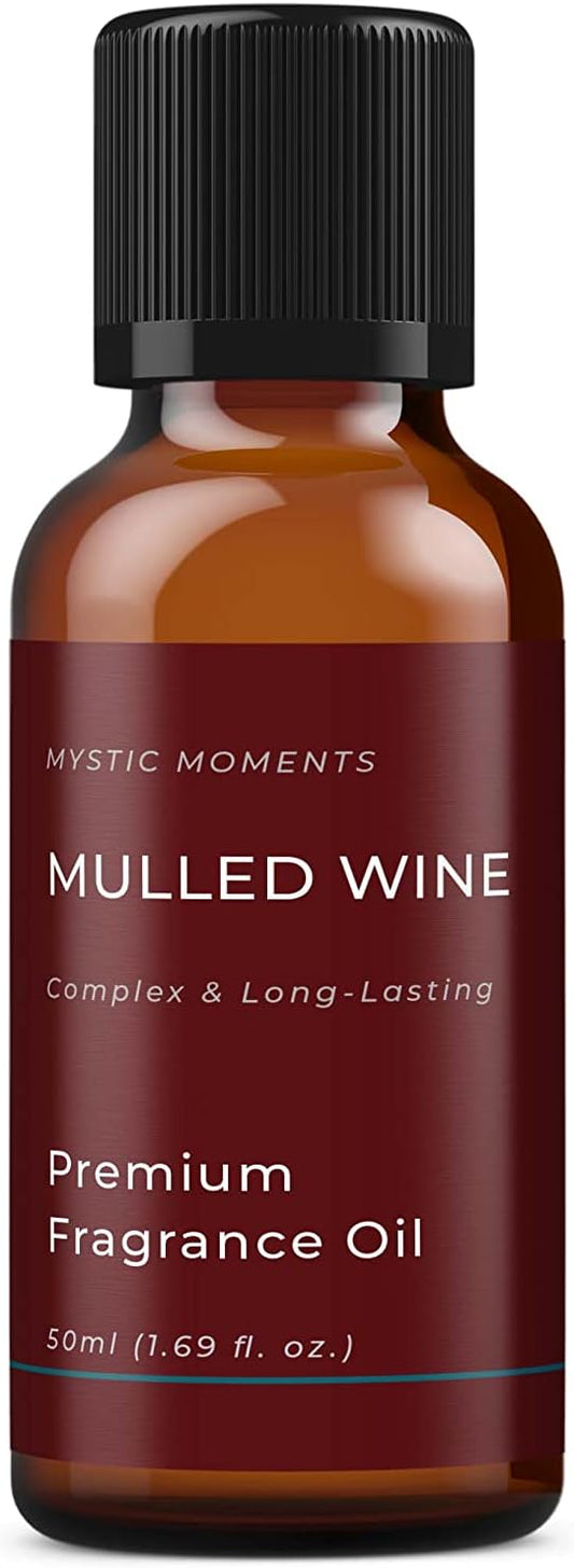 Mystic Moments | Mulled Wine Fragrance Oil - 50ml - Perfect for Soaps, Candles, Bath Bombs, Oil Burners, Diffusers and Skin & Hair Care Items