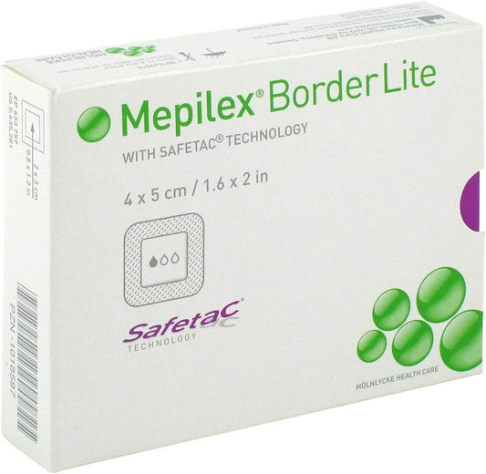 Mepilex Border Lite 4 X 5 Cm All-In-One-Schaumverband, 10 Pcs. Dressing