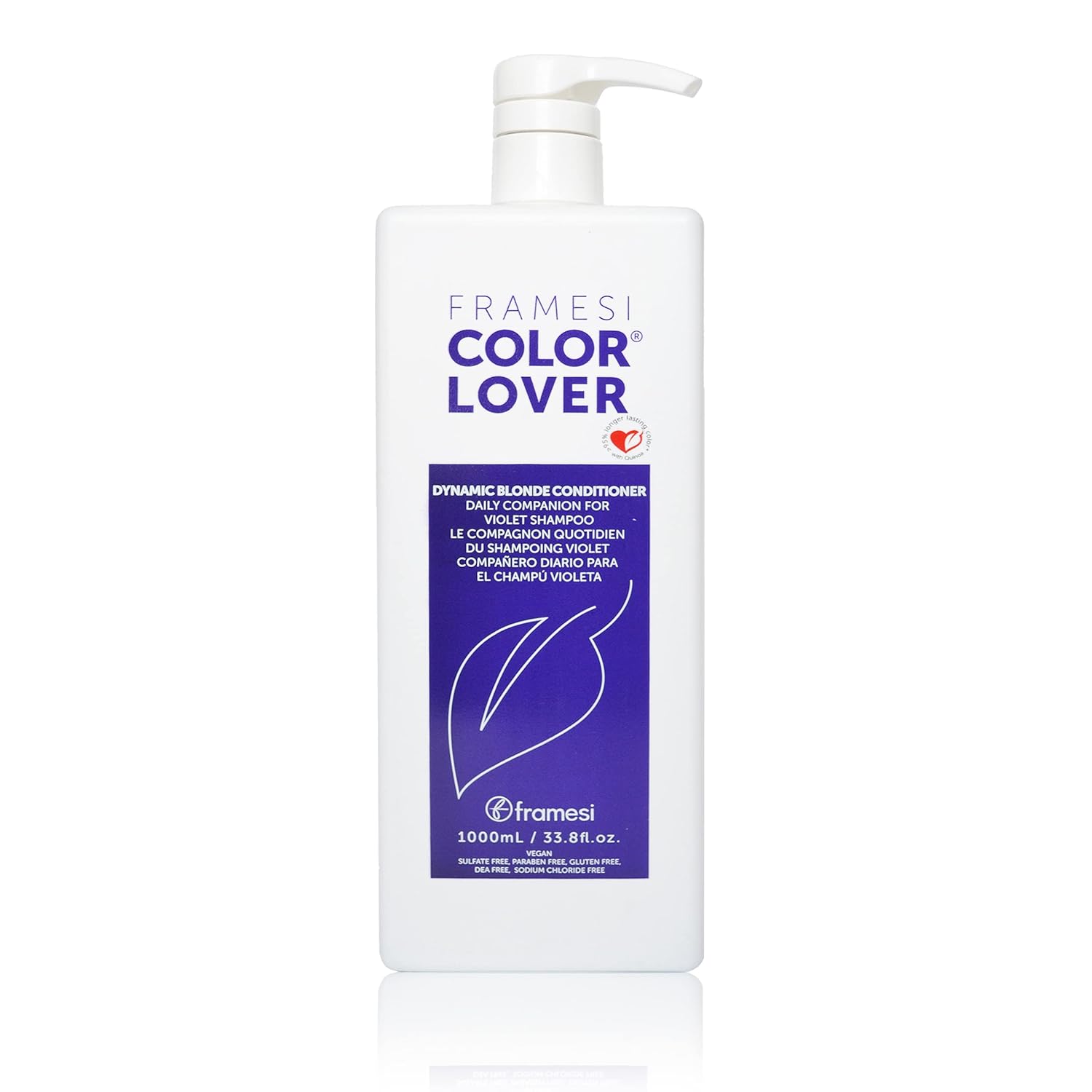 Framesi Color Lover Dynamic Blonde Conditioner, Purple Conditioner, Sulfate Free Conditioner, Color Treated Hair