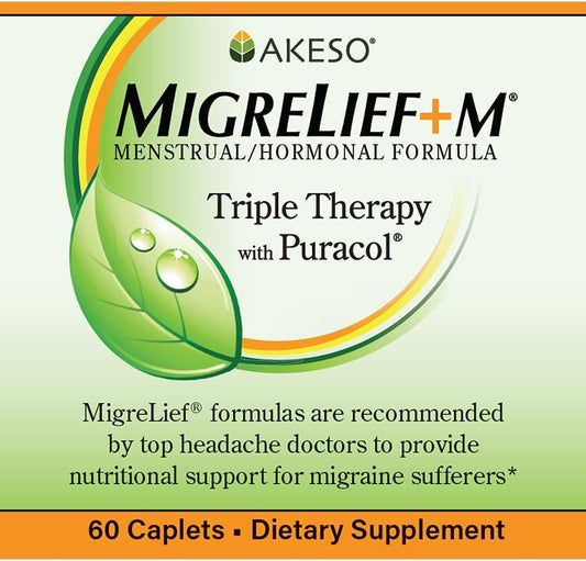 MigreLief+M - Nutritional Support for Women Suffering with Menstrual/H