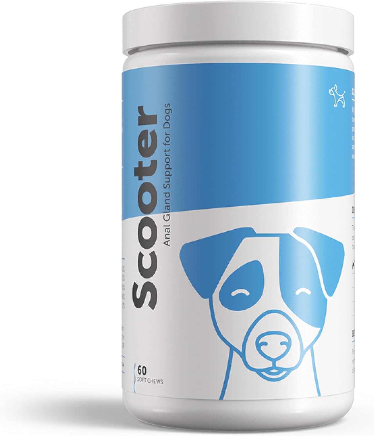 Dog's Lounge - SCOOTER - Digestive Soft Chews for Dogs | Wheat Free Supplement for Healthy Anal Glands with Added Pumpkin | Support Normal Bowel Function and Eliminate Scooting (60 chews)?SCOOT-60